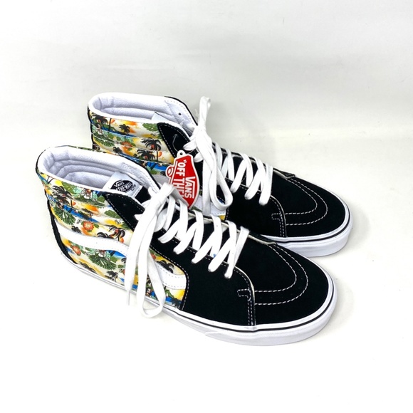 💖MEGA SALE💖VANS SK8-HI Aloha Black Men’s High  Suede Canvas  SB  VN0A5HXV6WC - Picture 7 of 9
